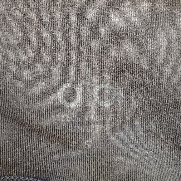 ALO Yoga Black Leggings with Textured Panels - Picture 8 of 10